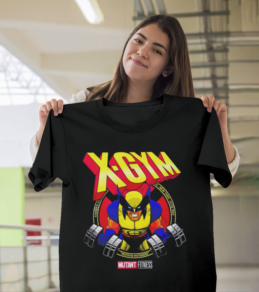 X-Gym Mutant Fitness Mutatis Mutandis Xavier N.Y. Wolverine T-Shirt