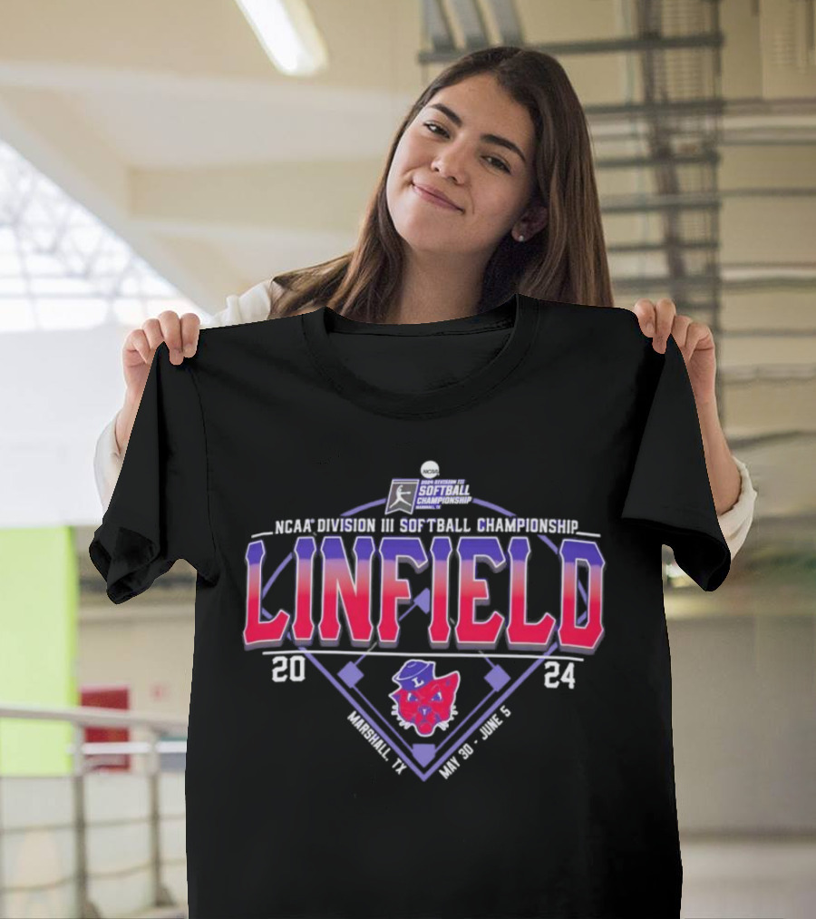 Linfield Wildcats NCAA Division III Softball Championship 2024 Marshall TX May 30 - June 5 T-Shirt
