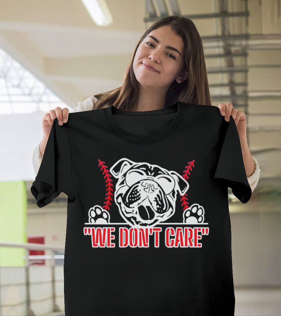 Louisiana Tech Bulldogs We Don’t Care Bulldog Mascot T-Shirt