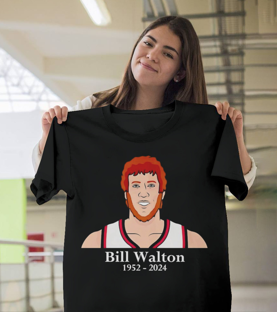 Bill Walton 1952-2024 Portland Trail Blazers Basketball T-Shirt