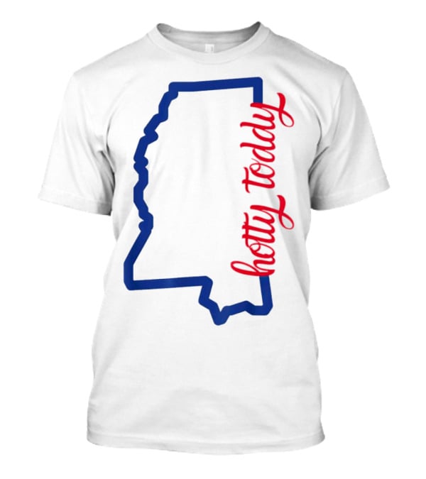 Mississippi Map Hotty Toddy T-Shirt