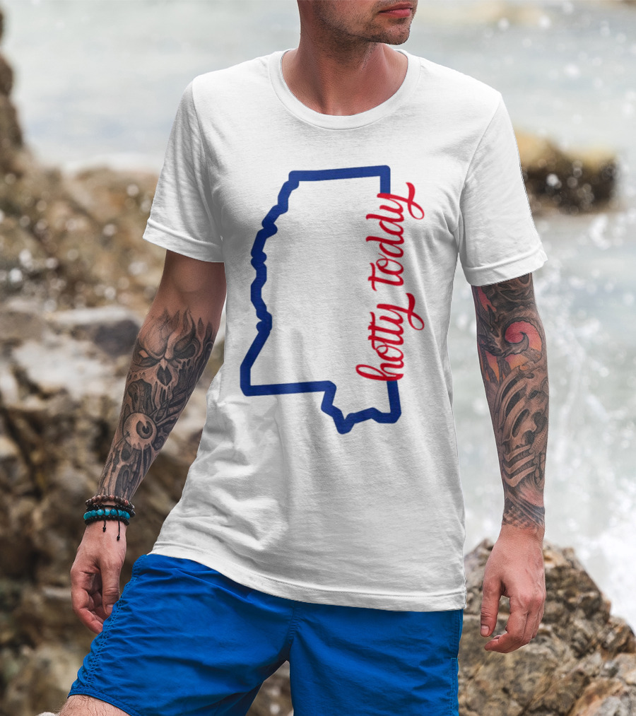 Mississippi Map Hotty Toddy T-Shirt