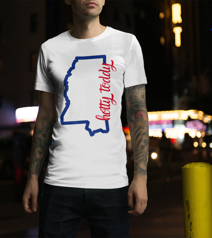 Mississippi Map Hotty Toddy T-Shirt