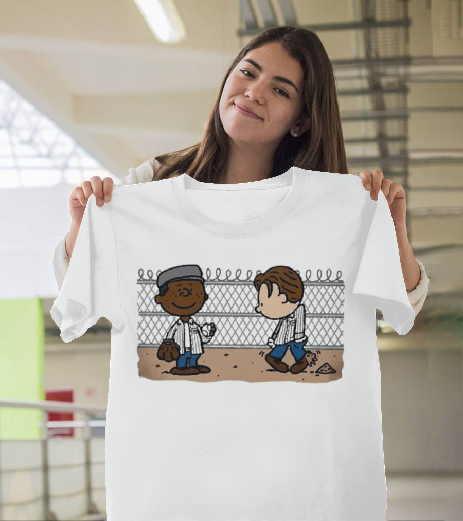 Red and Andy Yard Pals The Shawshank Redemption Peanuts Cartoon Crossover T-Shirt