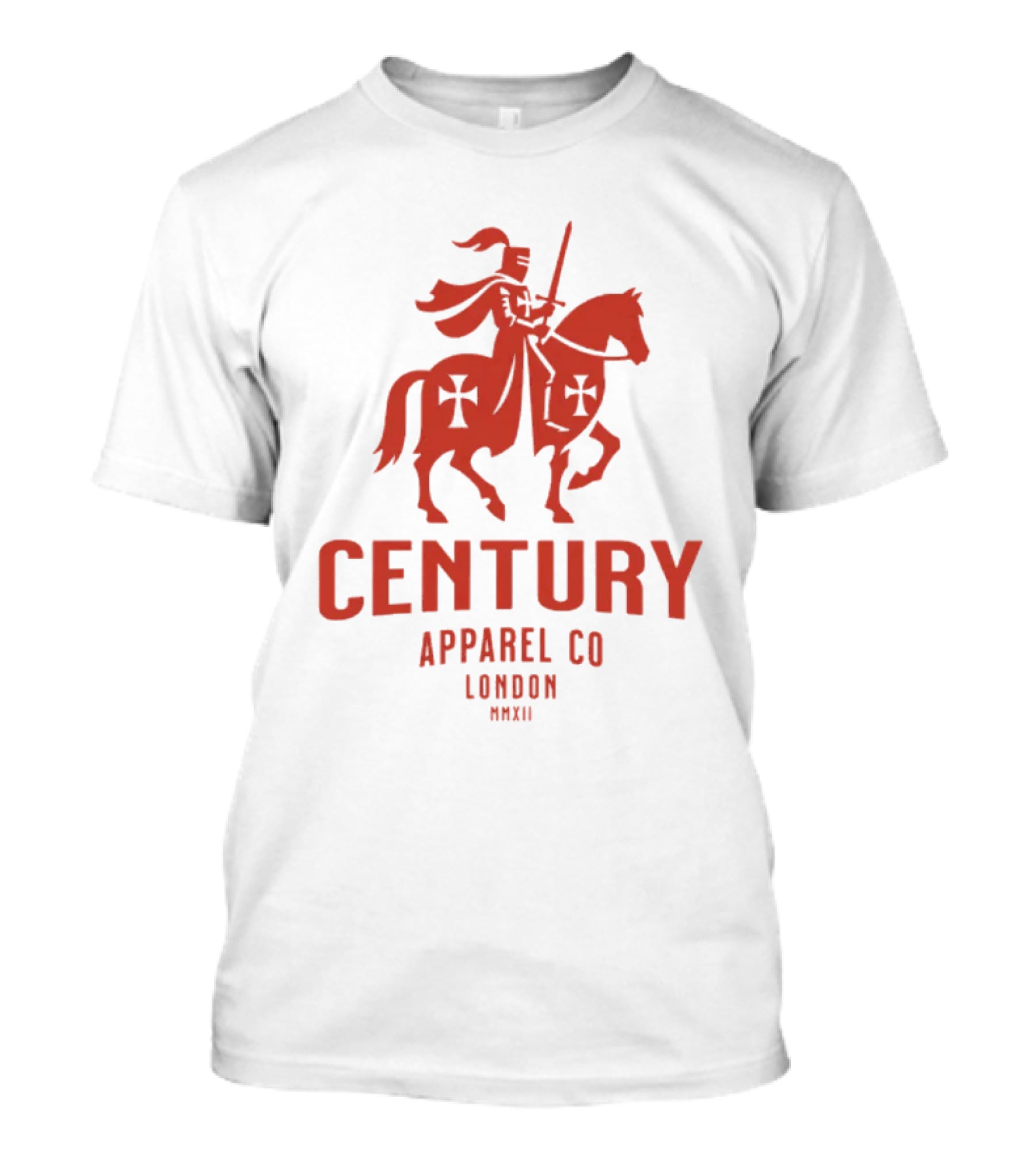 Century Apparel Co London MMXII Knight On Horse T-Shirt