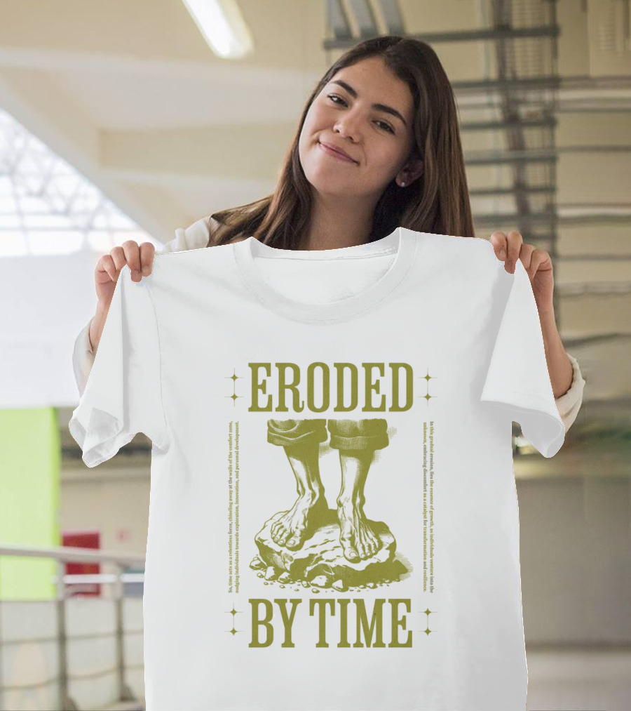 Eroded by Time Standing on Rock T-Shirt