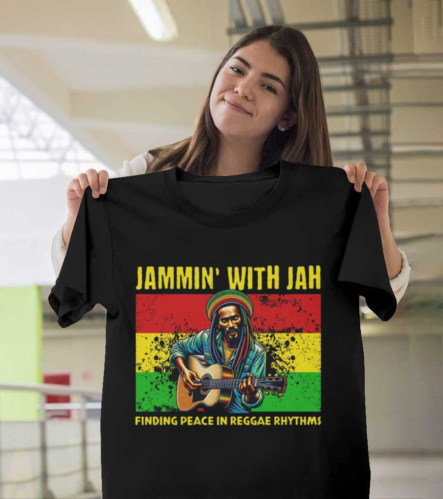 JAMMIN' WITH JAH FINDING PEACE IN REGGAE RHYTHMS T-Shirt