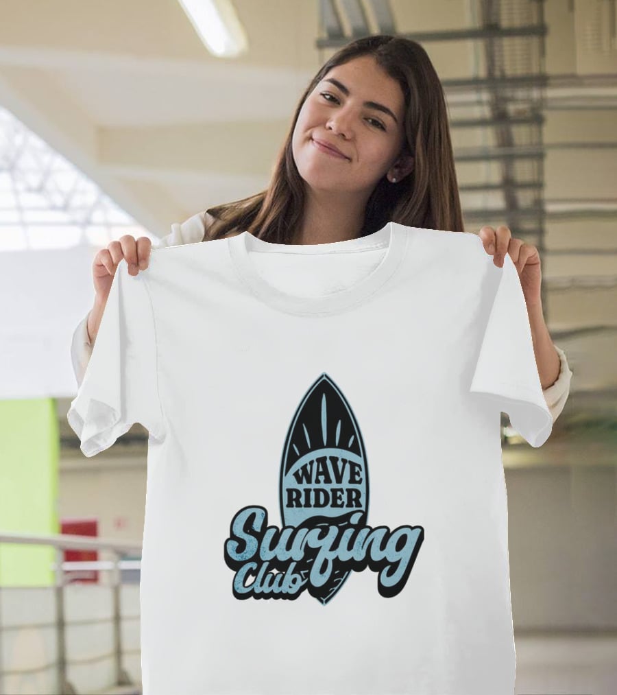Wave Rider Surfing Club Surfboard T-Shirt