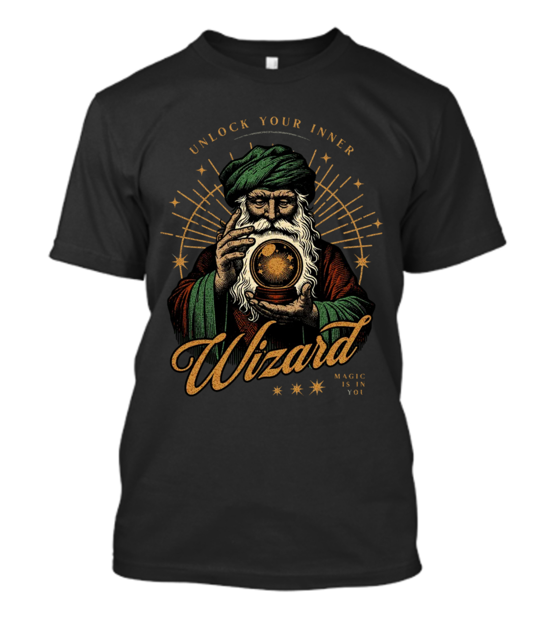 Unlock Your Inner Wizard Magic Is In You Vintage Mystic T-Shirt
