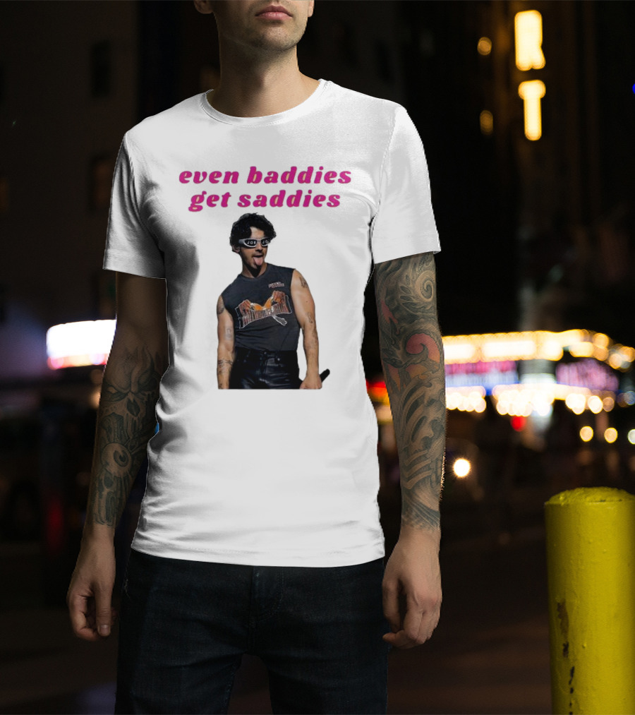 Joe Jonas Even Baddies Get Saddies Rocker T-Shirt