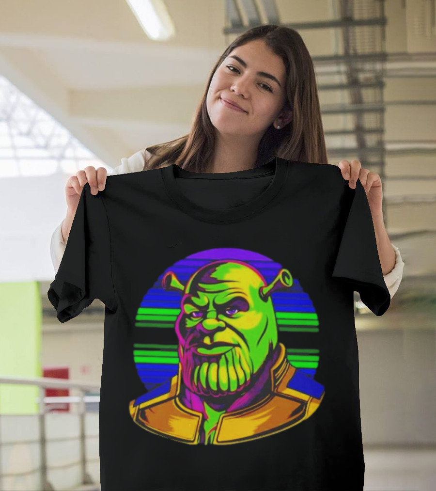 Shrek Thanos Fusion Shreknos Pop Art Crossover T-Shirt
