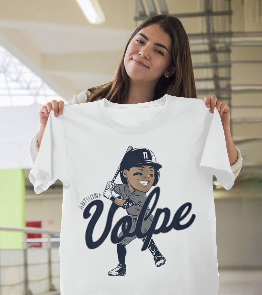 Anthony Volpe New York Yankees Caricature T-Shirt