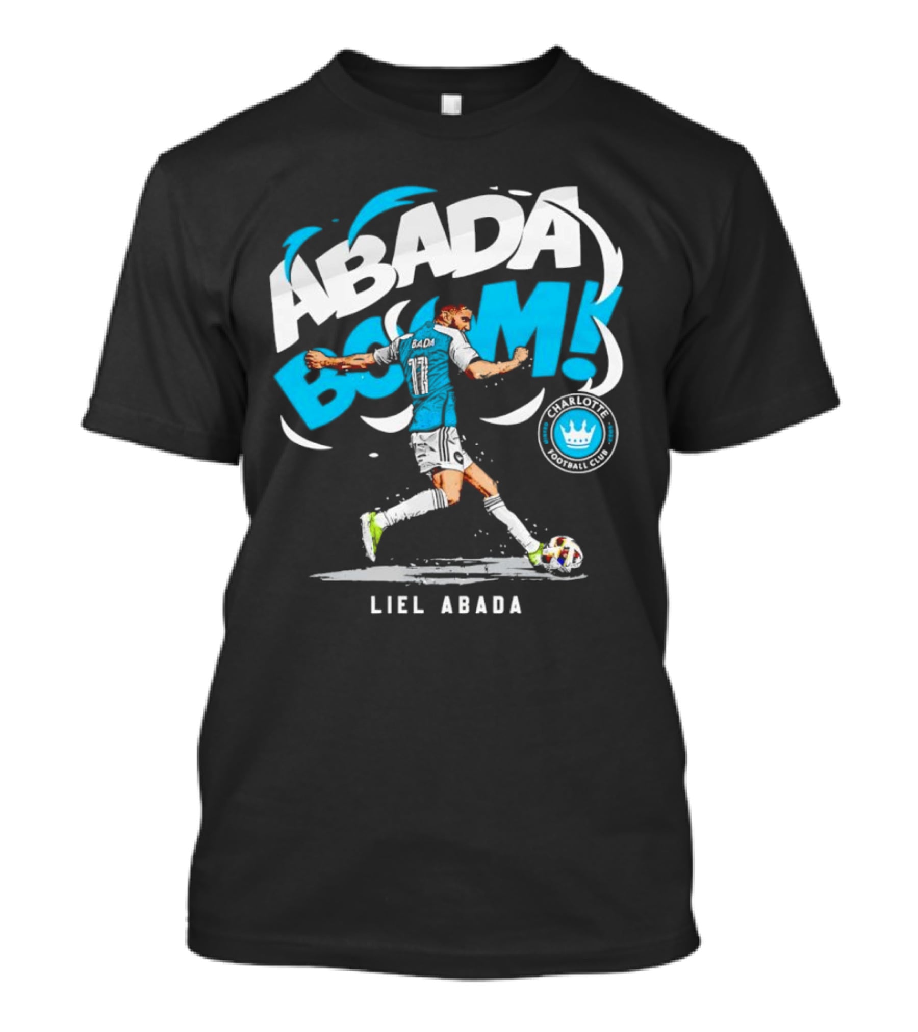 Liel Abada Charlotte Football Club Abada Boom Soccer Action T-Shirt
