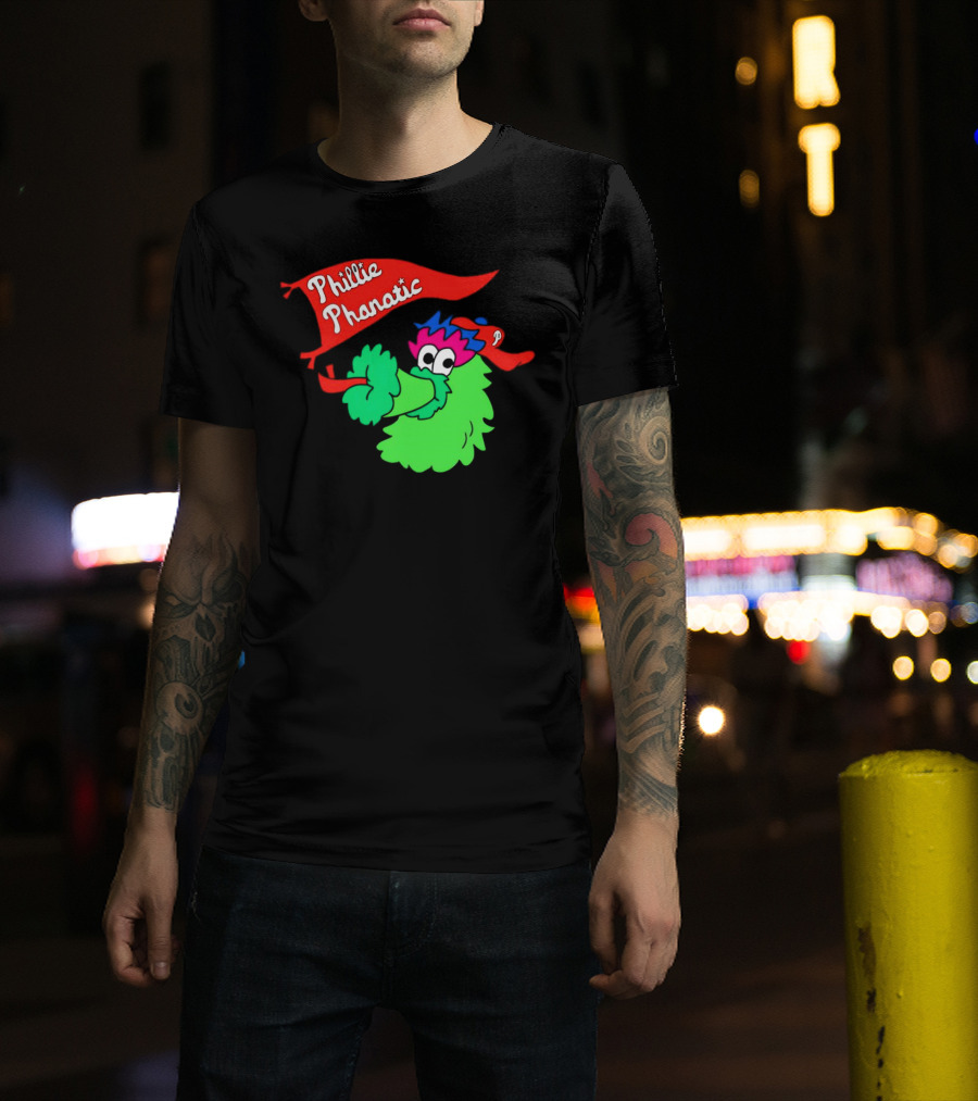 Phillie Phanatic Philadelphia Phillies Mascot Banner T-Shirt