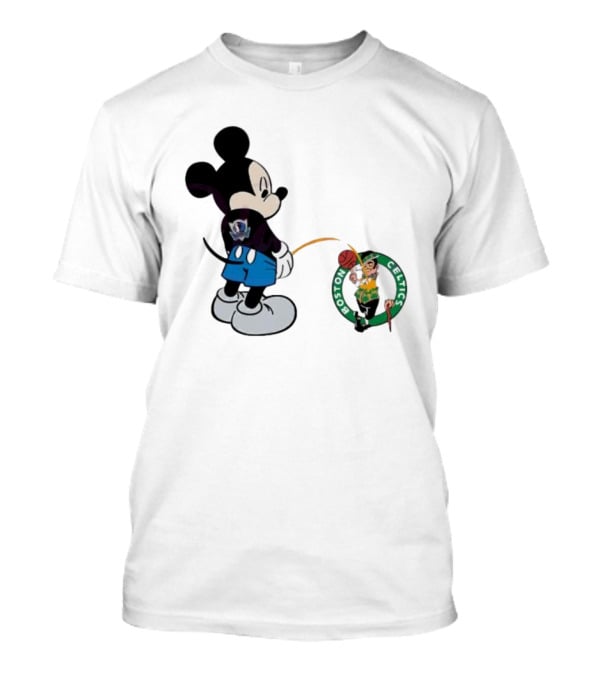 Mickey Mouse Dallas Mavericks Versus Boston Celtics T-Shirt