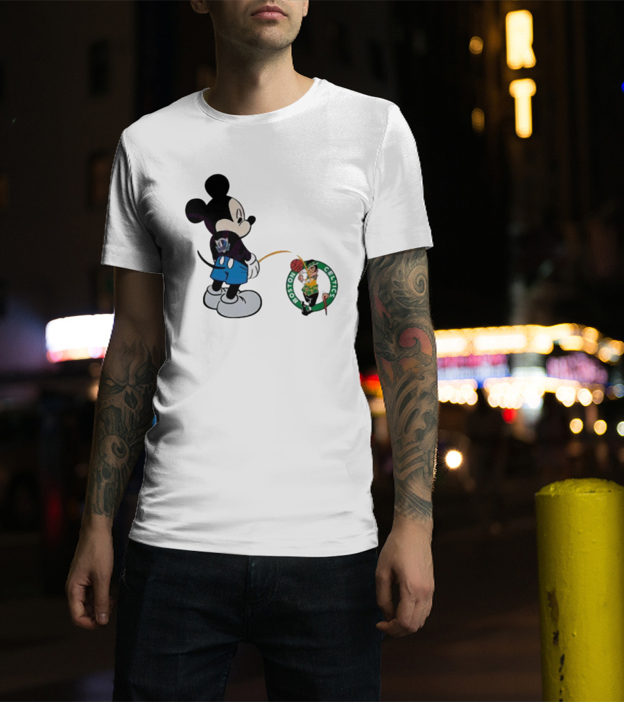 Mickey Mouse Dallas Mavericks Versus Boston Celtics T-Shirt