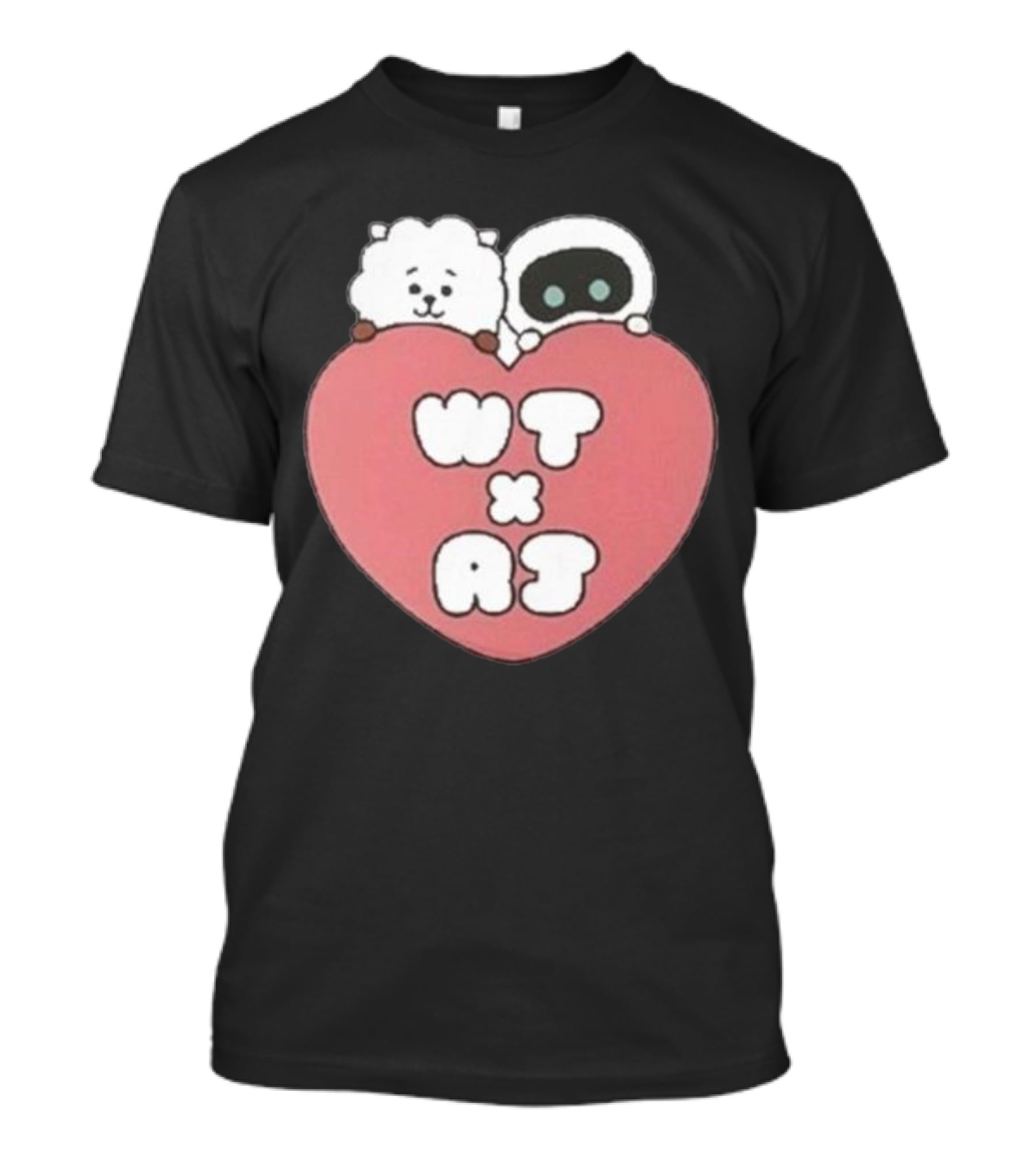 WT X RJ Heart Cute Collaboration T-Shirt