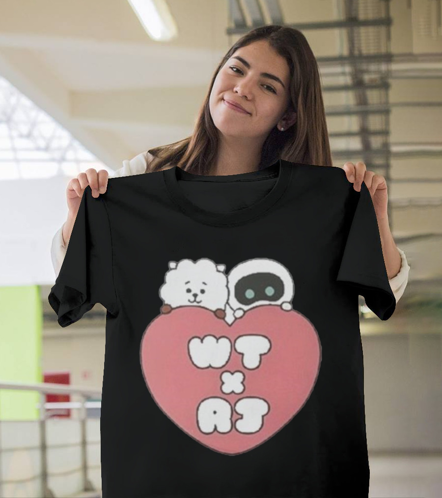 WT X RJ Heart Cute Collaboration T-Shirt