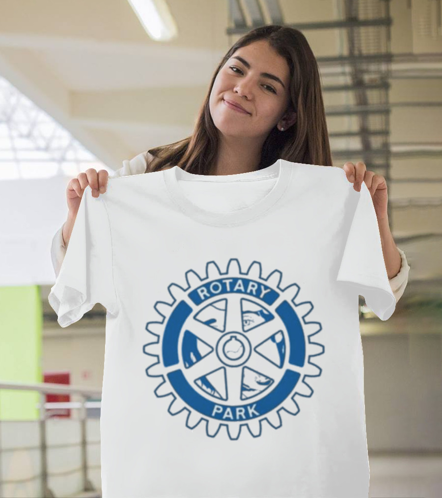 Rotary Park Blue Gear Emblem T-Shirt