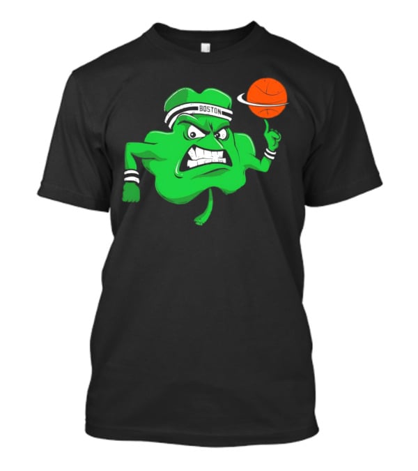Boston Celtics Angry Clover Basketball T-Shirt