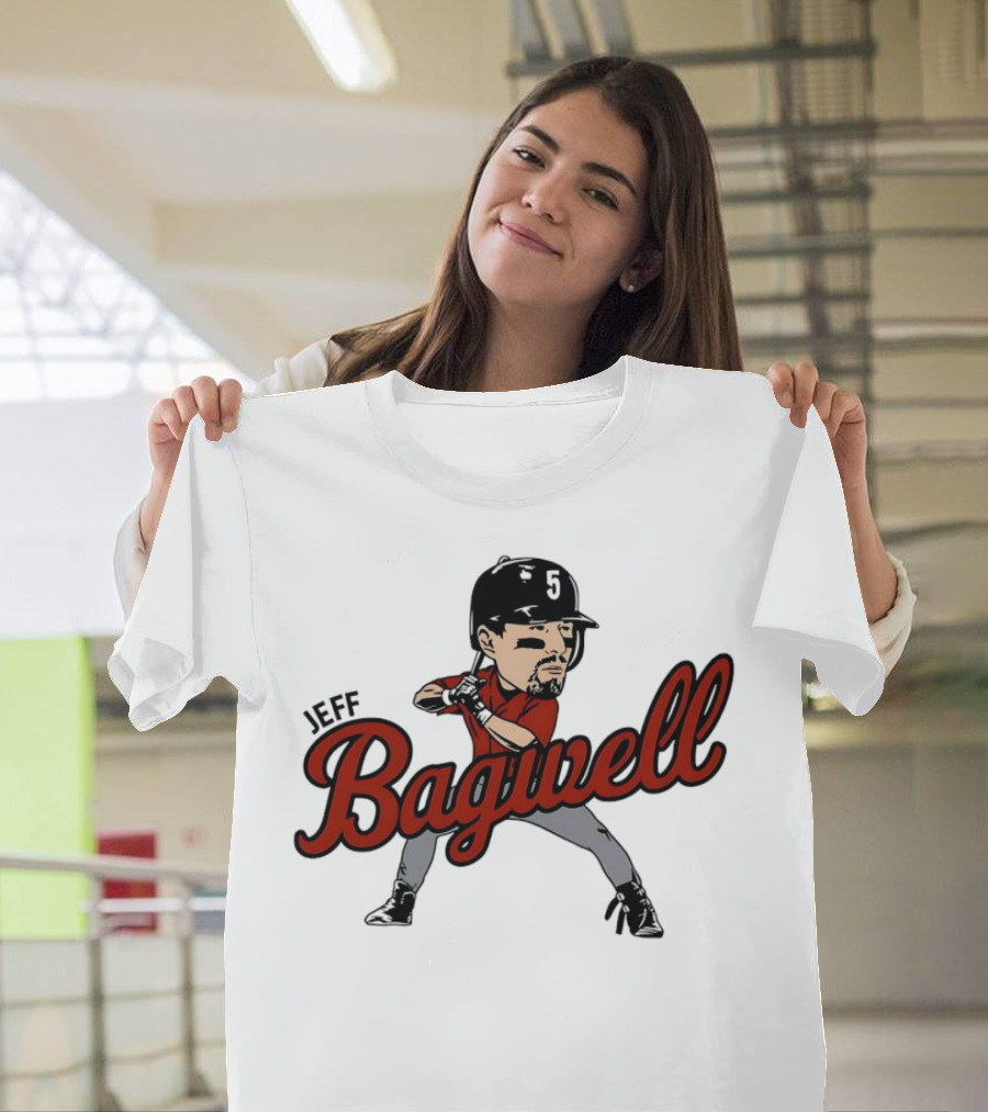 Jeff Bagwell Houston Astros Caricature Baseball T-Shirt
