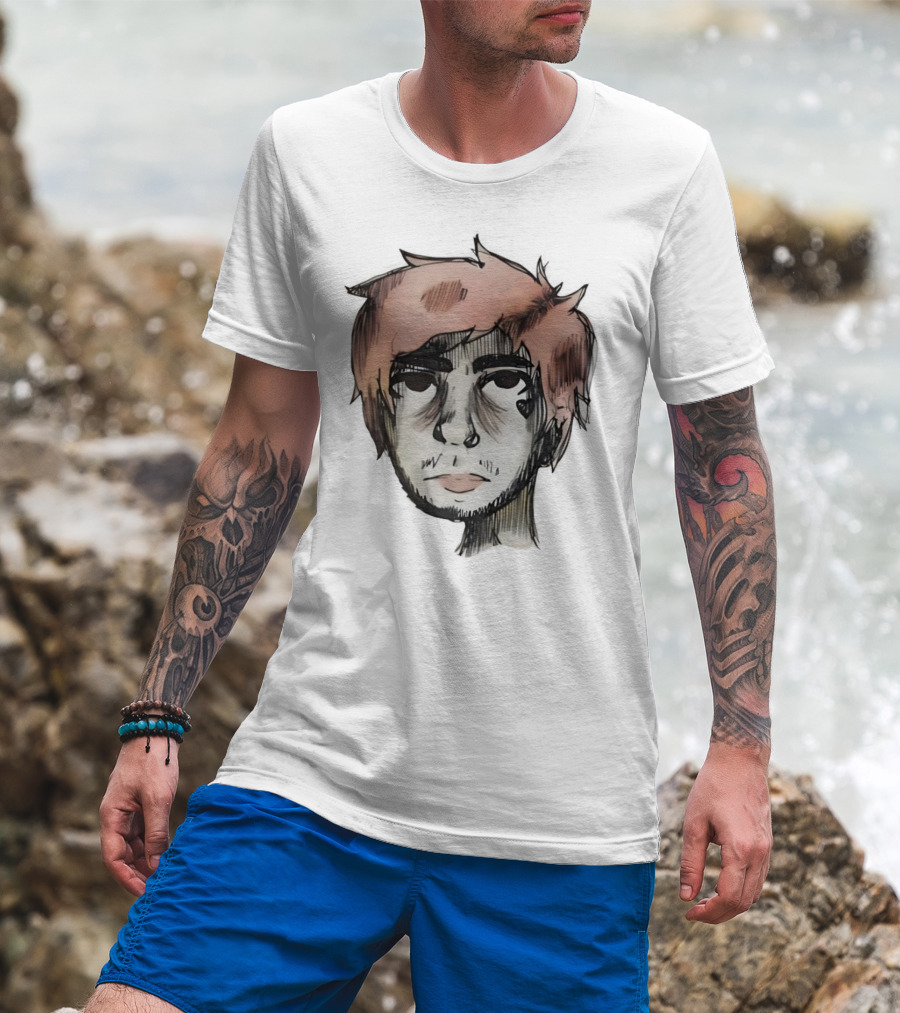 Lil Peep Teen Romance Anime Style Pink Hair T-Shirt