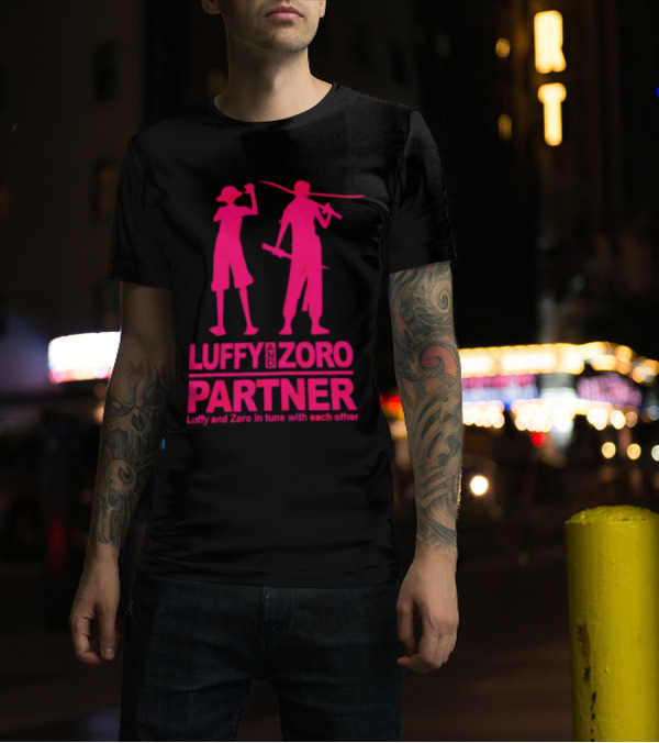 Luffy And Zoro Partner In Tune With Each Other T-Shirt
