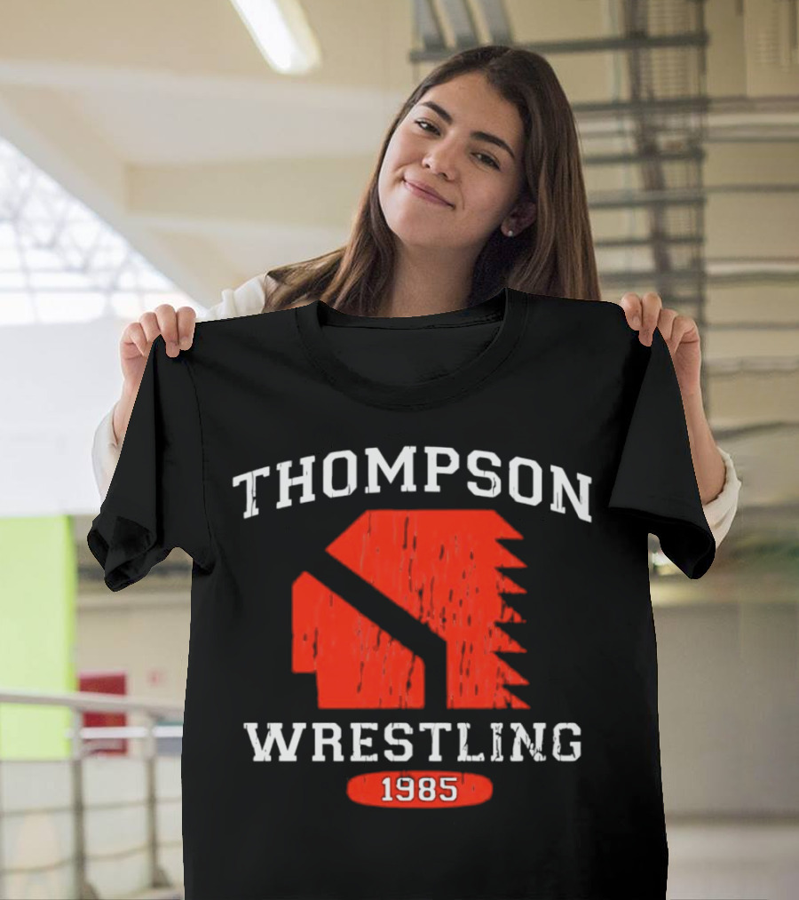 Thompson Wrestling 1985 Red Spartan T-Shirt