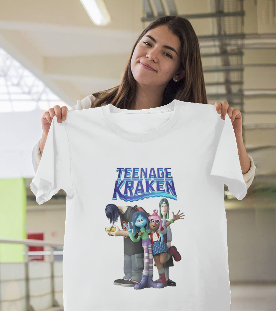 Teenage Kraken Animated Characters Ensemble T-Shirt