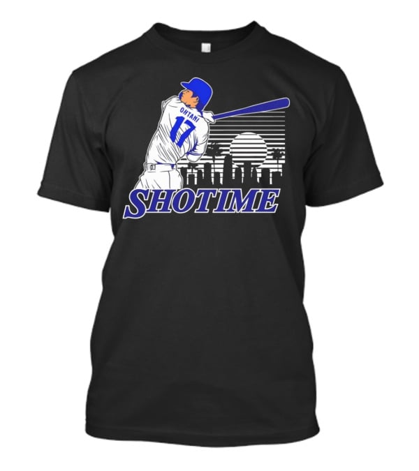 Ohtani 17 Shotime Skyline Baseball Player Dodgers Los Angeles T-Shirt