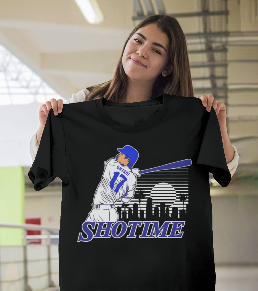 Ohtani 17 Shotime Skyline Baseball Player Dodgers Los Angeles T-Shirt