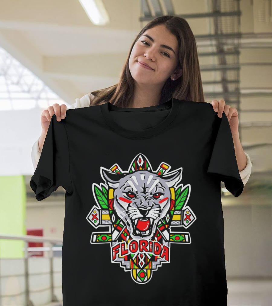 Florida Panthers Juneteenth African Tribal Emblem T-Shirt
