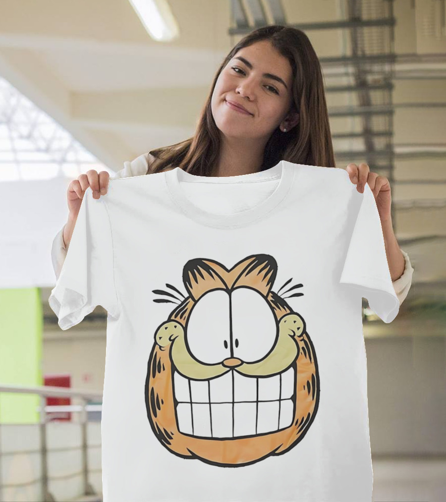 Garfield Big Face Classic Retro Comic Cat T-Shirt