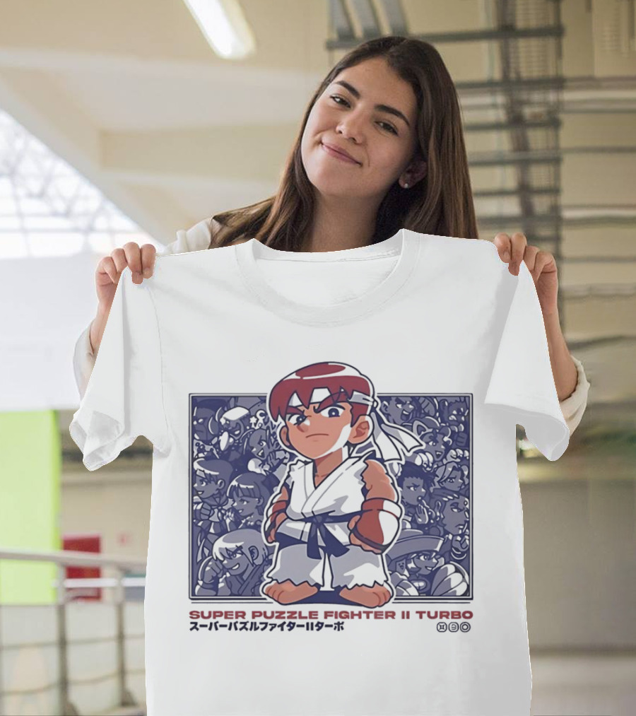 Super Puzzle Fighter II Turbo Character Lineup T-Shirt
