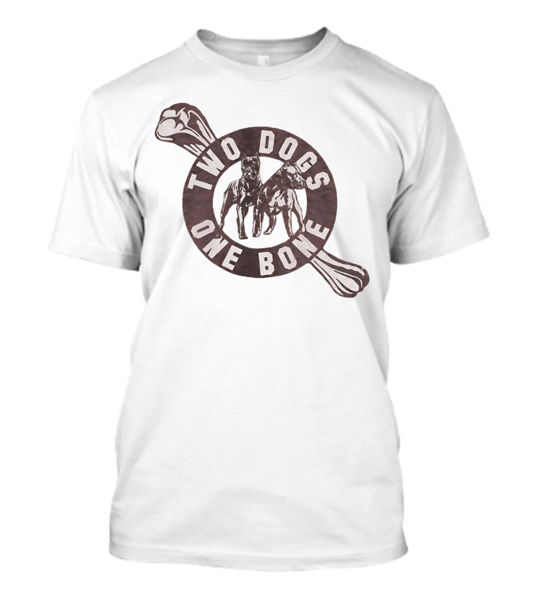 Two Dogs One Bone Pittsburgh Football Rivalry Inspired T-Shirt