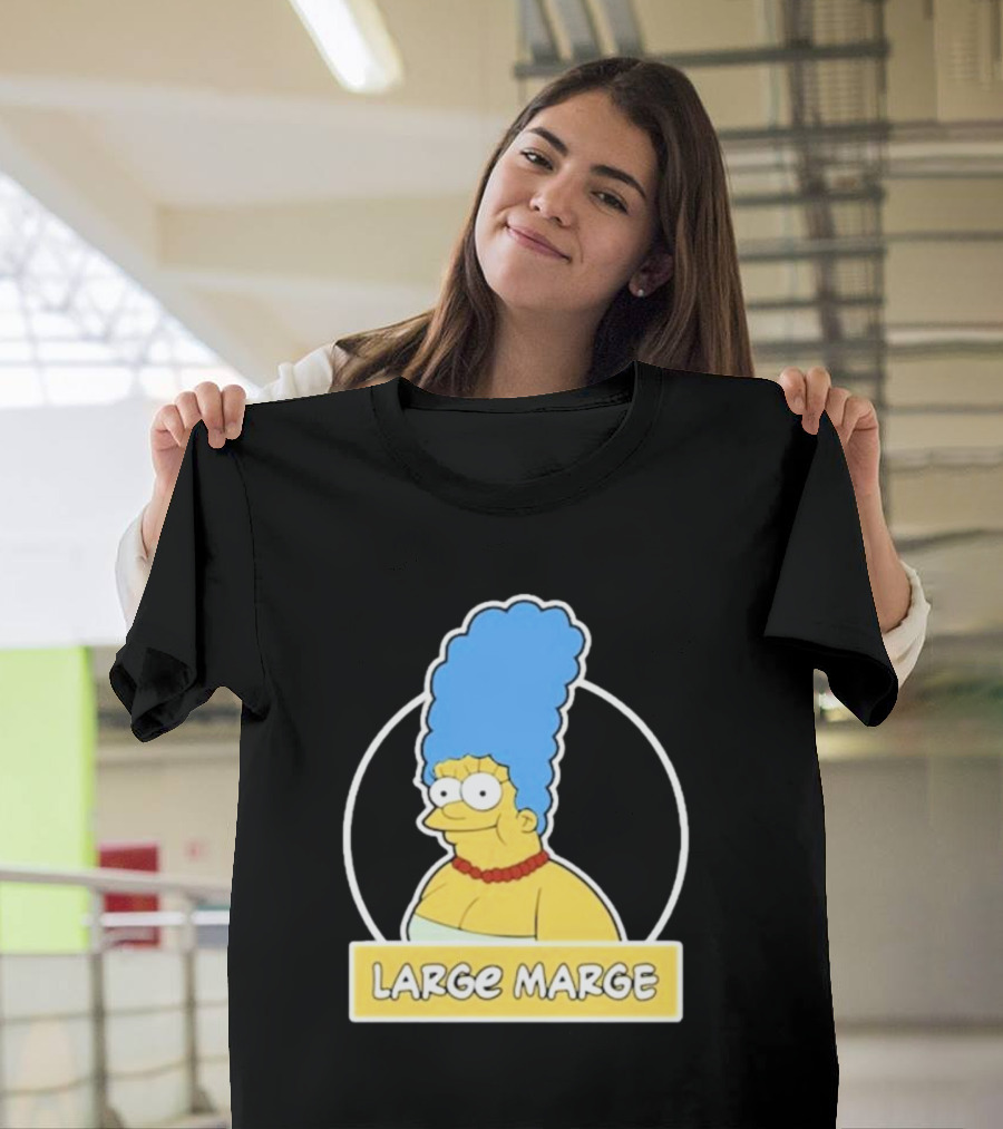 Justin Danger Nunley Large Marge Blue Hair Red Necklace Yellow Skin T-Shirt