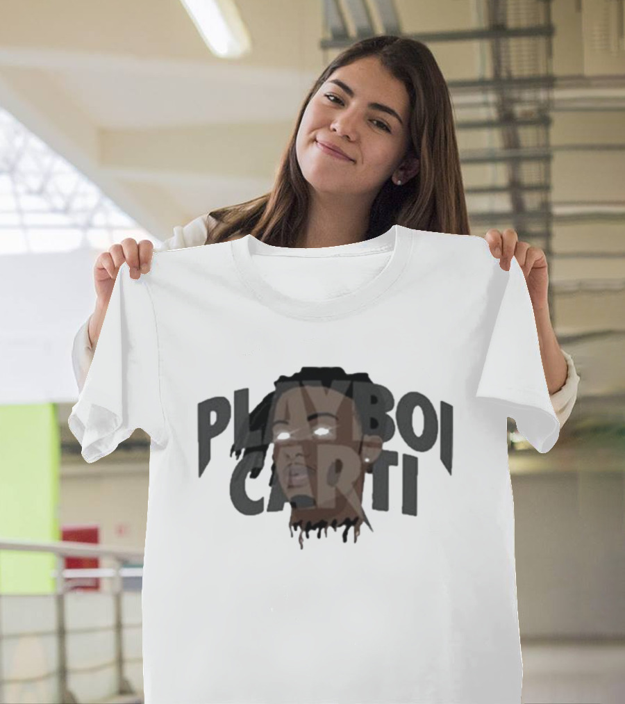 Playboi Carti Glow Eyes Portrait Dark T-Shirt