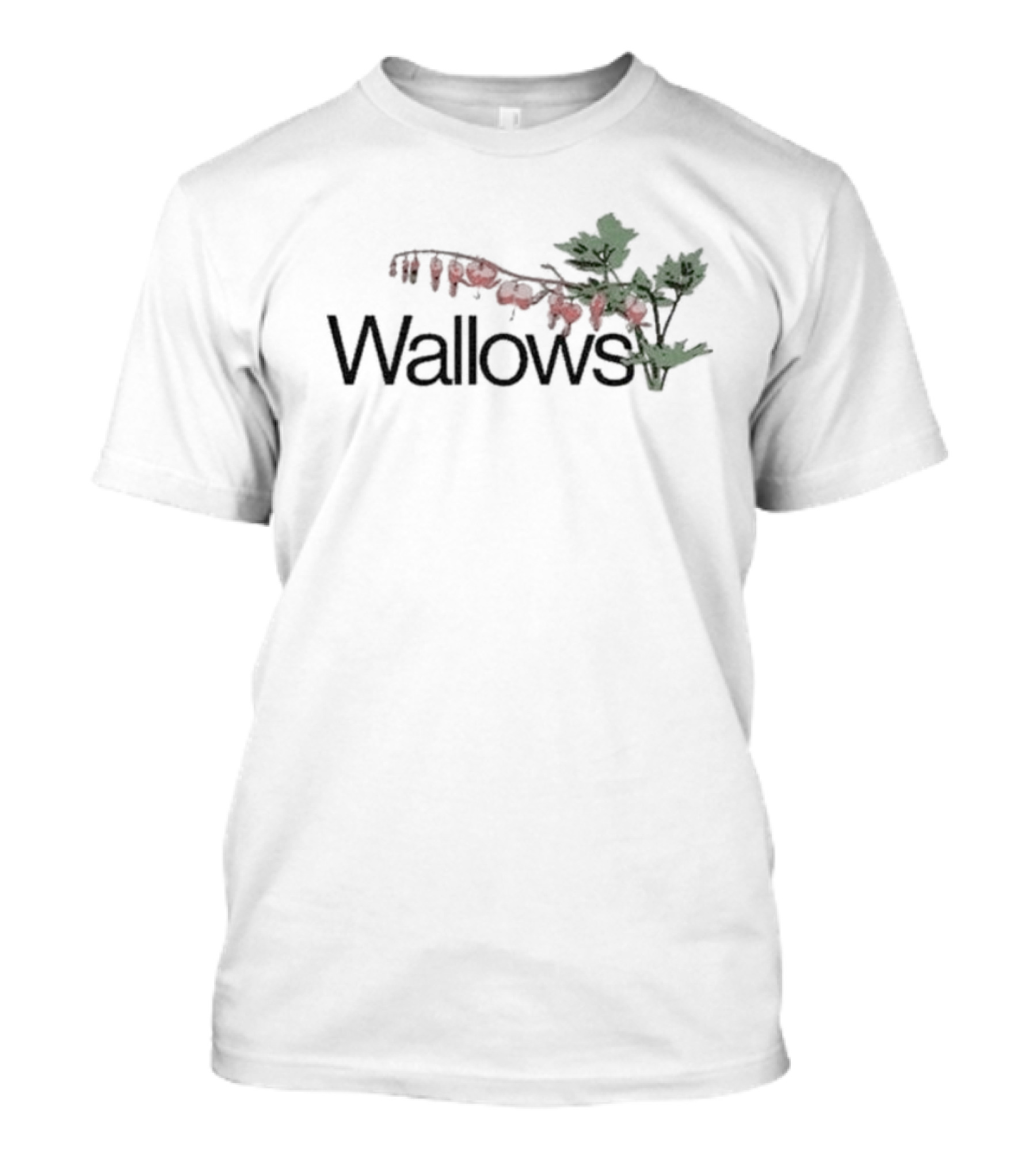 Wallows Red Flowers Green Leaves T-Shirt