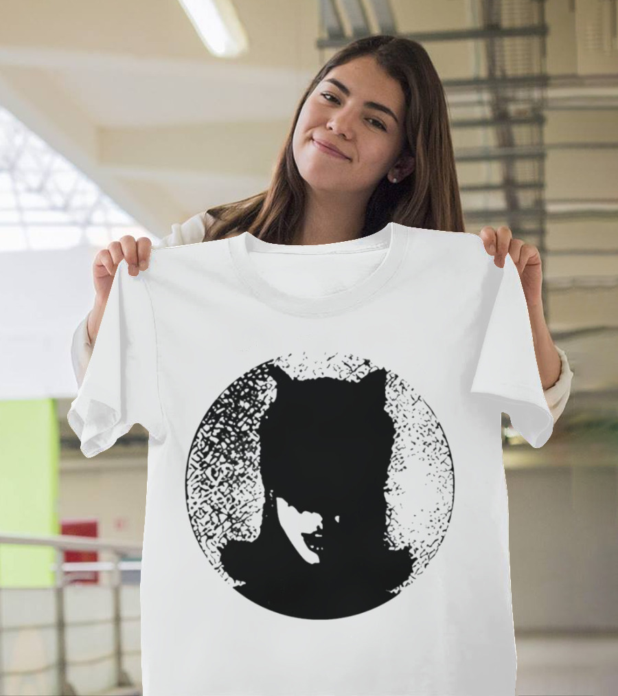 Batwoman The Boy Is Mine Dark Silhouette Circle T-Shirt