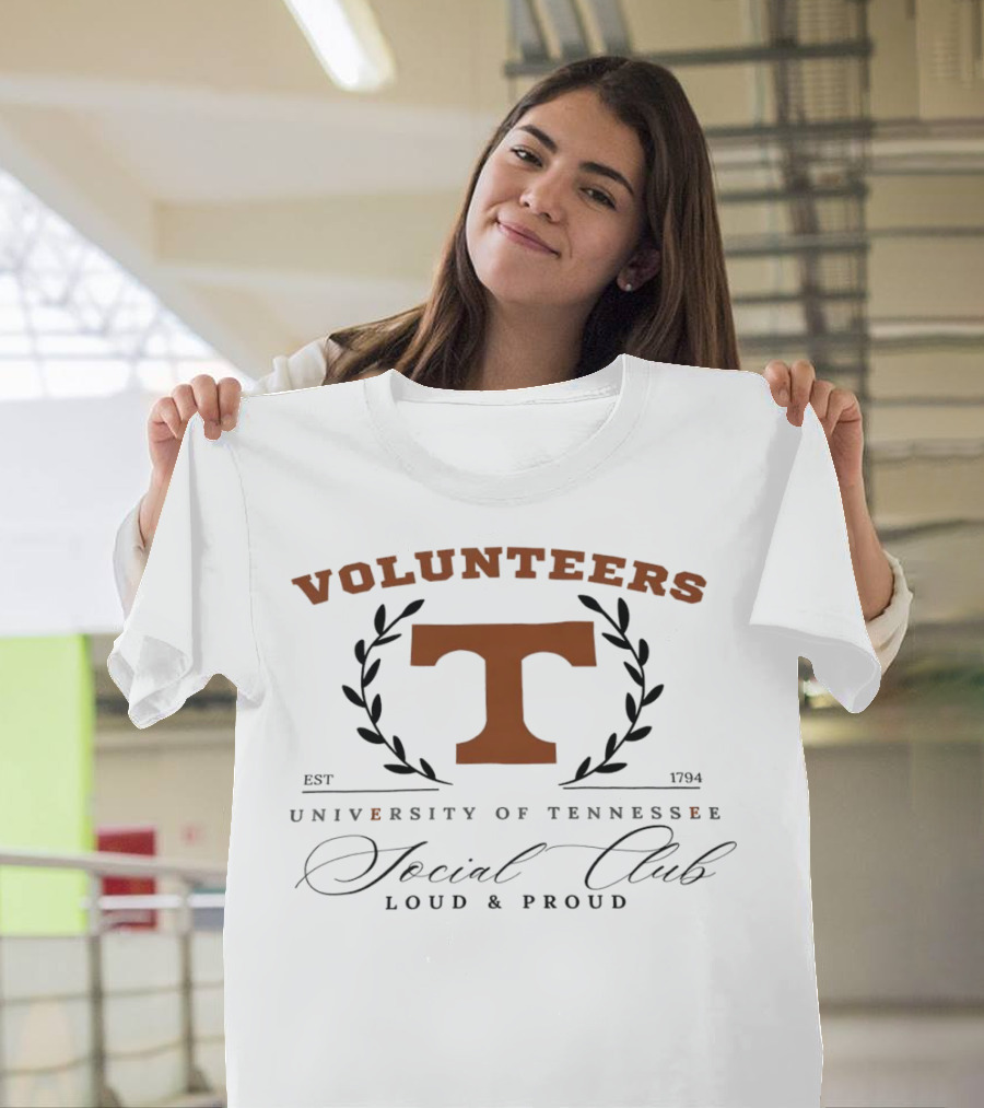 Volunteers University Of Tennessee Social Club Loud And Proud Est 1794 T-Shirt