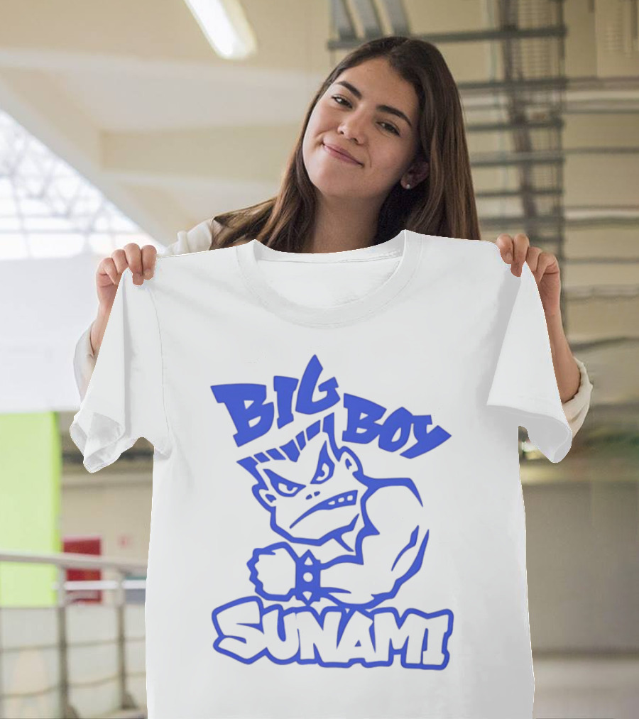 Big Boy Sunami Punching Character T-Shirt