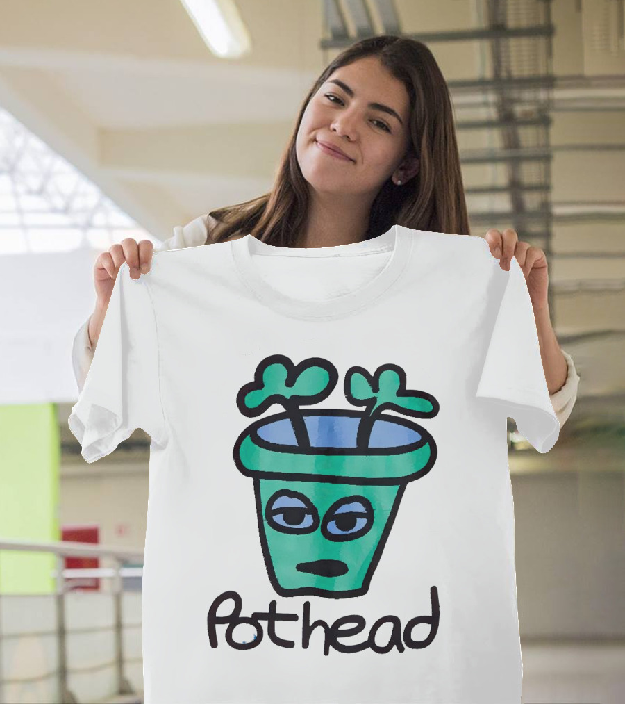 For The Homies Pothead Plant Cartoon T-Shirt