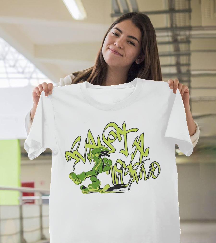 Gum Studio Rasta World Graffiti Style Green Character T-Shirt
