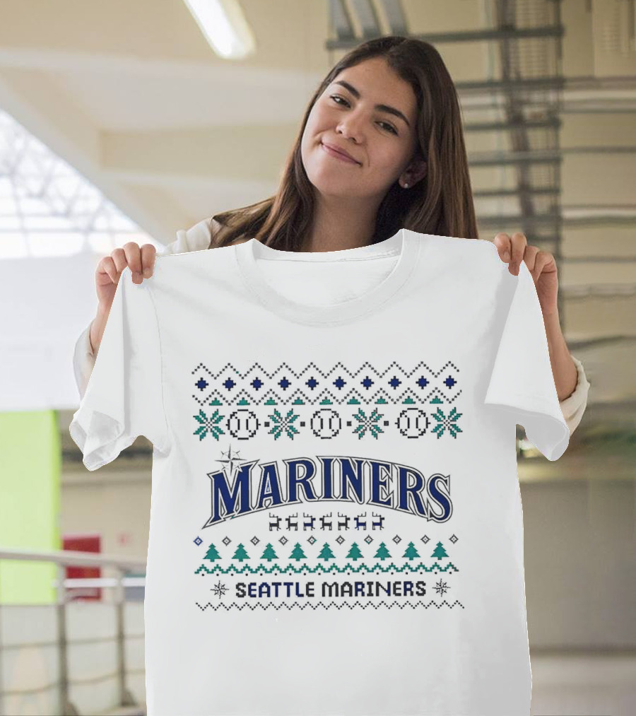 Seattle Mariners Christmas in July 2024 Festive Baseball Holiday T-Shirt