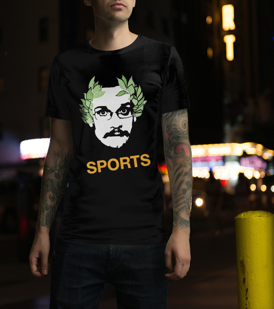 Olympic John Laurel Wreath Face Sports T-Shirt
