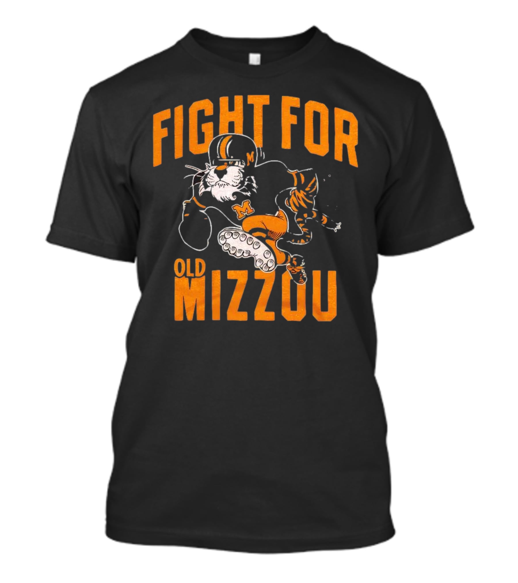 Fight For Old Mizzou Football Mascot In Action T-Shirt