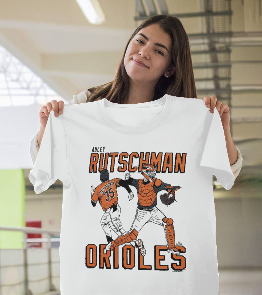 Adley Rutschman Baltimore Orioles #35 MLB Catcher T-Shirt