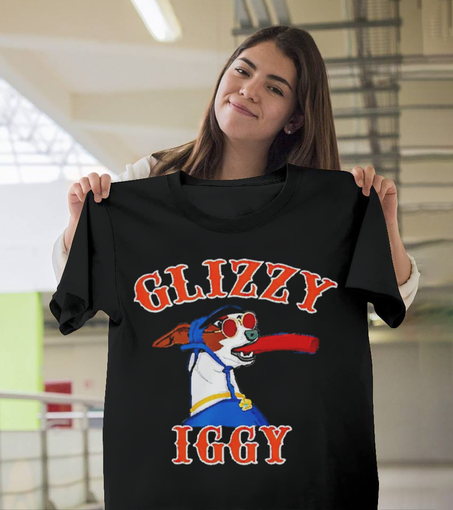 Glizzy Iggy Dog New York Mets Fun Canine Baseball T-Shirt