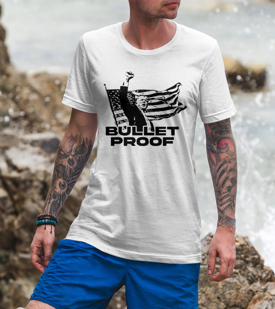 Trump Bulletproof American Flag T-Shirt