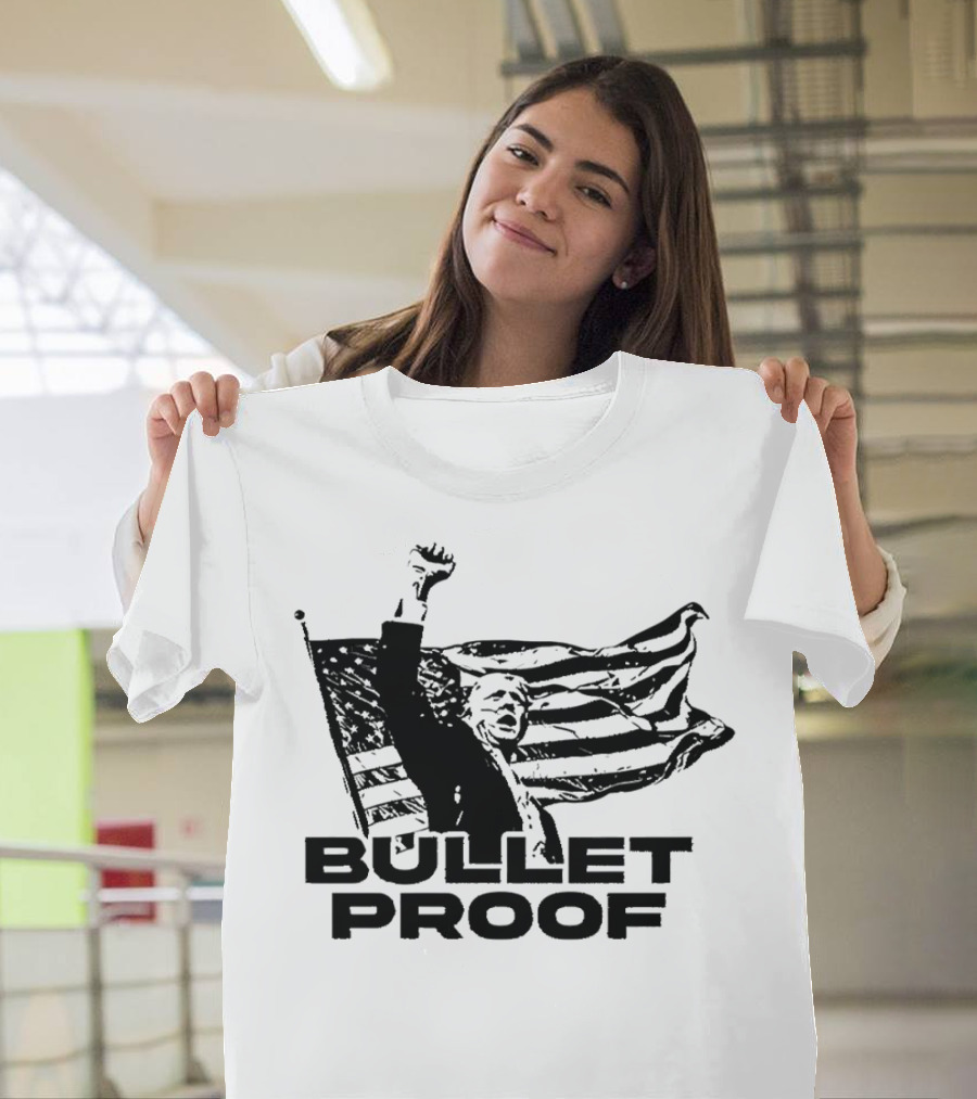 Trump Bulletproof American Flag T-Shirt